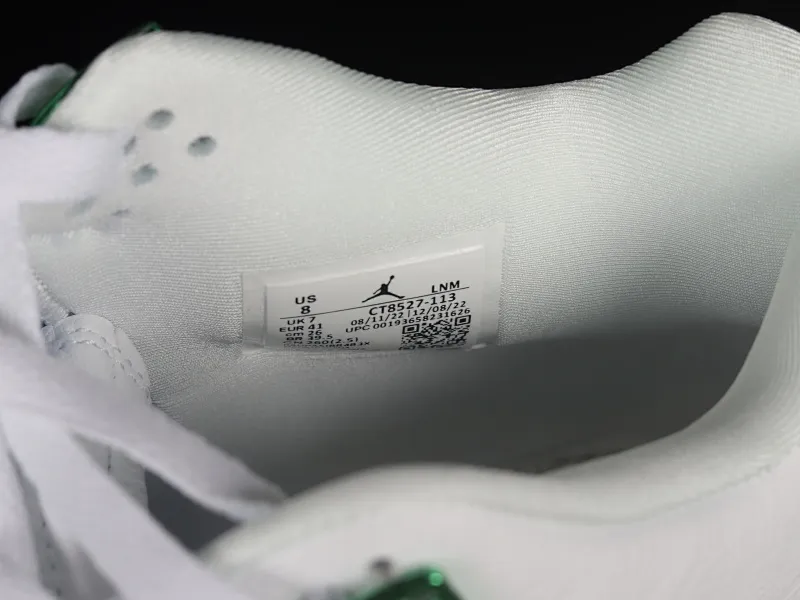 All Categories Air Jordan Jordan Series Basketball Shoes Air Jordan 4 Air Jordan 4 "Pine Green" AJ4 Joe 4 White Green First Layer Authentic Standard CT8527-113
